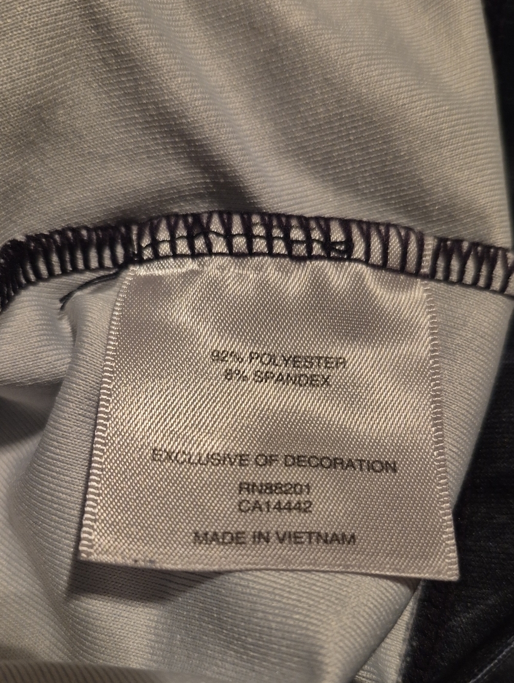 MPG women's Medium tank top black, gray white padded bralette VGUC - Picture 6 of 6